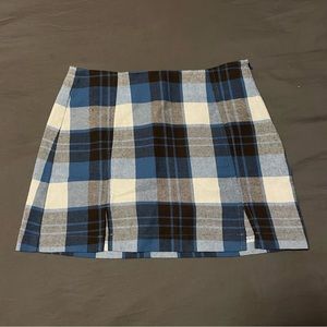 NWT Poster Girl Eff Academia Plaid Mini Skirt